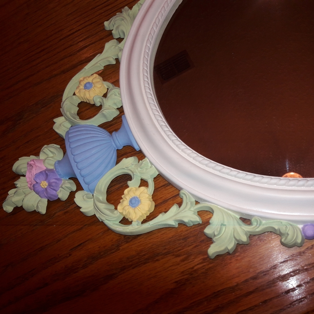 VINTAGE SYROCO MIRROR, VERY PRETTY, GOOD VINTAGE C - Picture 8 of 11